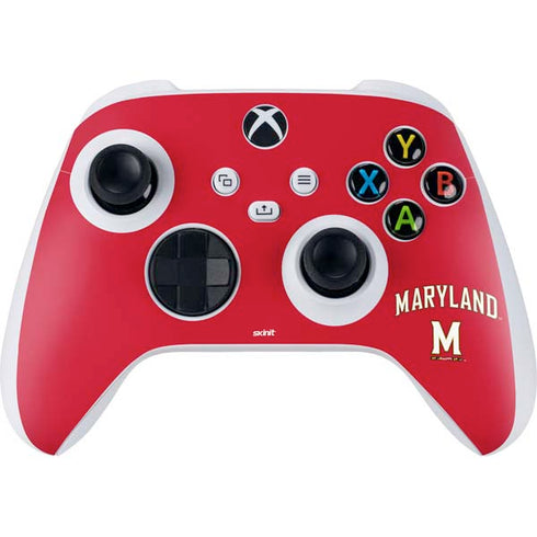 University of Maryland Collegiate Text Red Xbox Series S Skins
